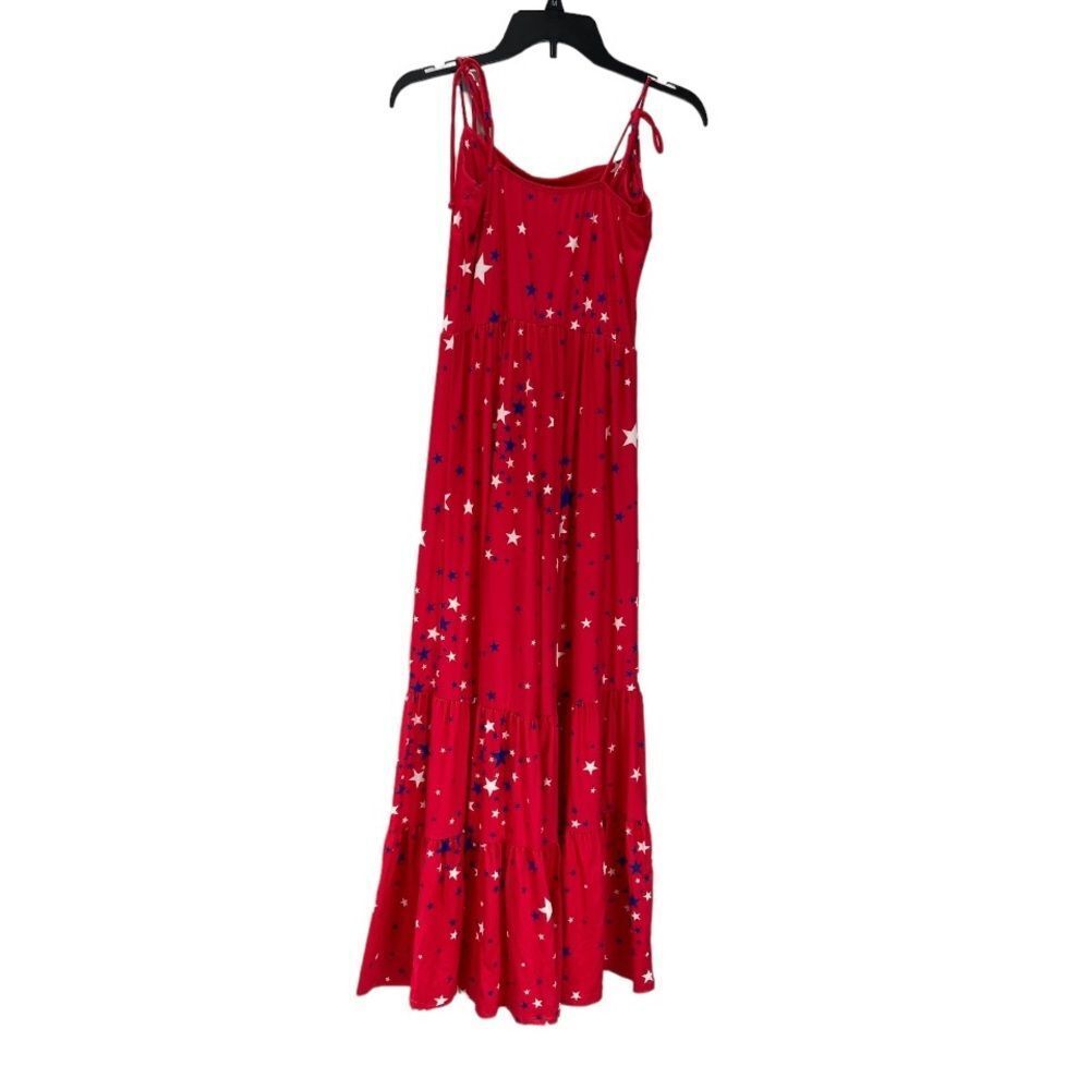 Peach Love California Small Patriotic with Stars ⭐️ Sleeveless Jumpsuit Fourth - Picture 2 of 7